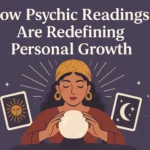 Illustration representing psychic readings for personal growth and spiritual self-discovery